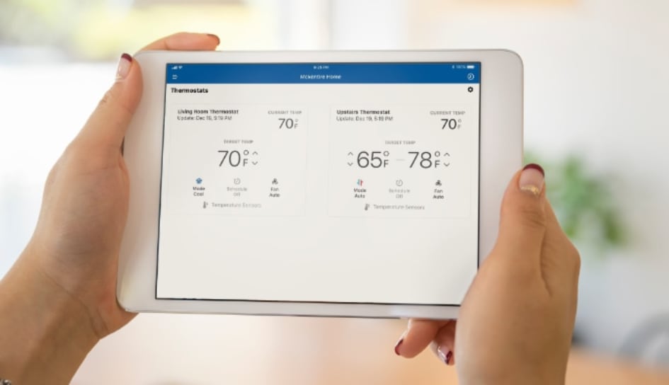 Thermostat control in Elizabethtown